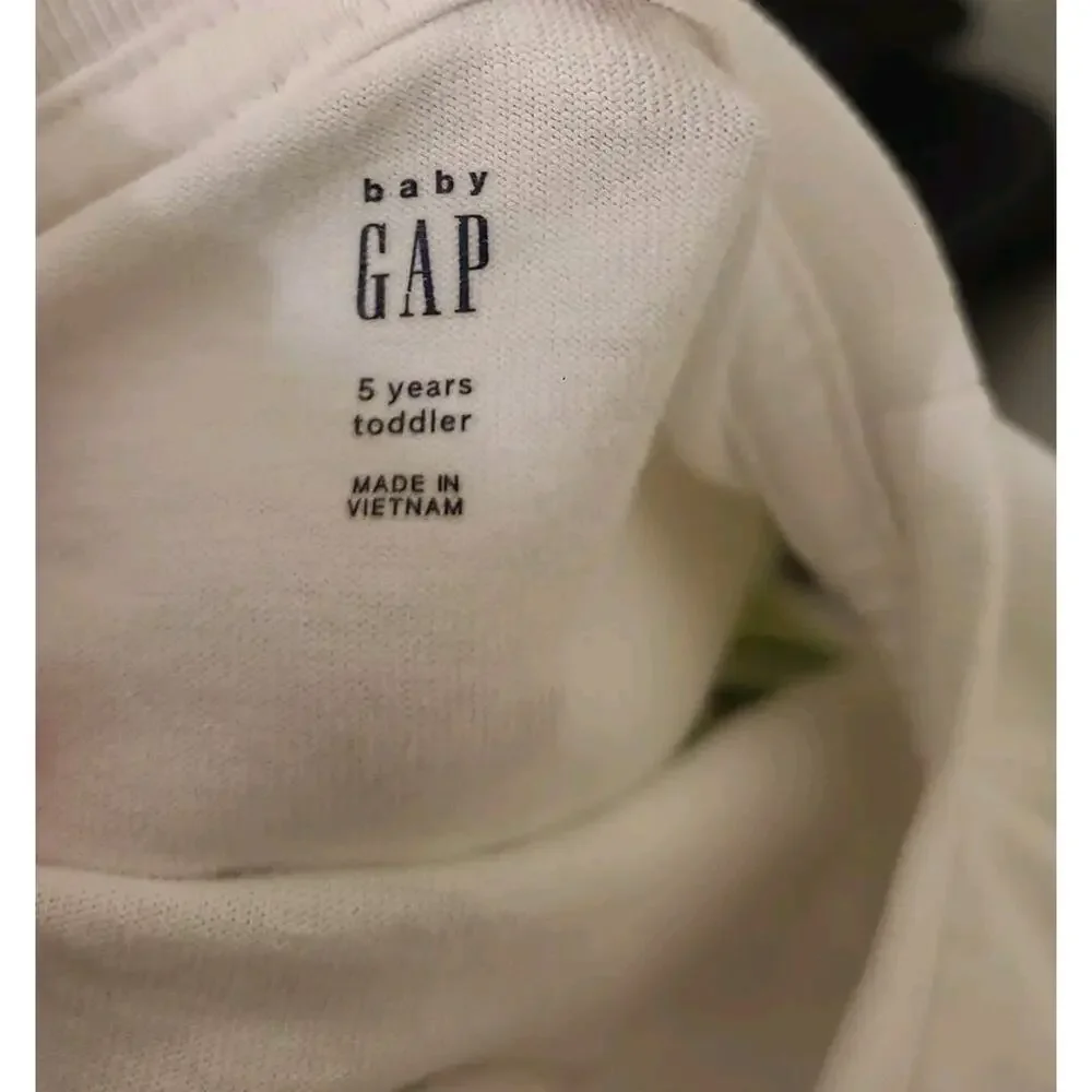 GAP Kids Tokyo Graphic Colorblock T-Shirt Size 5T White Green Short Sleeve